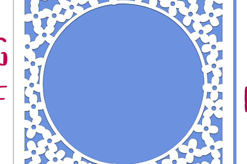 Intra απο ξύλο plywood 3mm-4mm πάχος – Αρχείο αποκοπής Card Aperture Tiny Blossoms Δίασταση  20x20 cm INTRAFABR-61954274