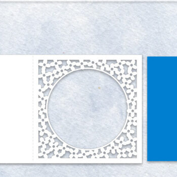 Intra απο ξύλο plywood 3mm-4mm πάχος – Αρχείο αποκοπής Card Aperture Tiny Blossoms Δίασταση  20x20 cm INTRAFABR-61954274 - Image 2