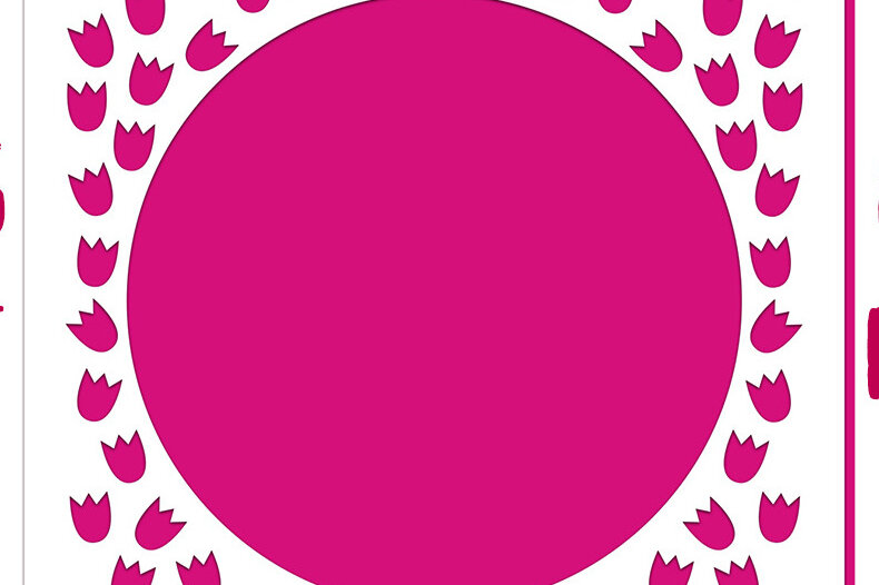 Intra απο ξύλο plywood 3mm-4mm πάχος – Αρχείο αποκοπής κάρτας διαφράγματος Tiny Tulips Δίασταση  20x20 cm INTRAFABR-11201177