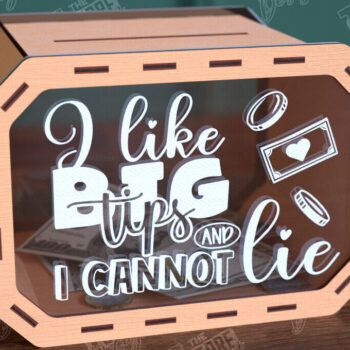 Intra απο ξύλο plywood 3mm-4mm πάχος – Tip Box Δέσμη σχεδίασης κοπής με λέιζερ|Κουτί νομισμάτων Δίασταση 20x20 cm INTRAFABR-98591694 - Image 5