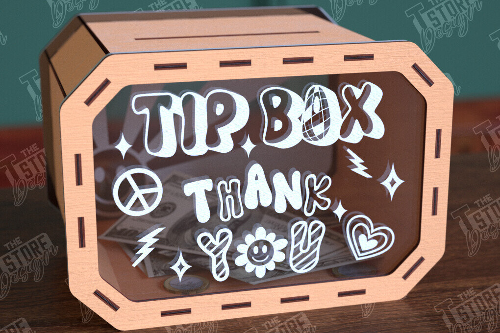 Intra απο ξύλο plywood 3mm-4mm πάχος – Tip Box Κοπή λέιζερ | Πρότυπο κουτιού χρημάτων Δίασταση  20x20 cm INTRAFABR-98591380