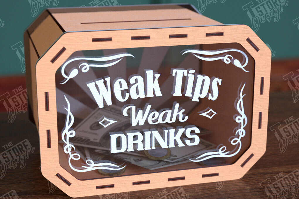 Intra απο ξύλο plywood 3mm-4mm πάχος – Tip Box Κοπή λέιζερ | Πρότυπο κουτιού χρημάτων Δίασταση  20x20 cm INTRAFABR-98591354