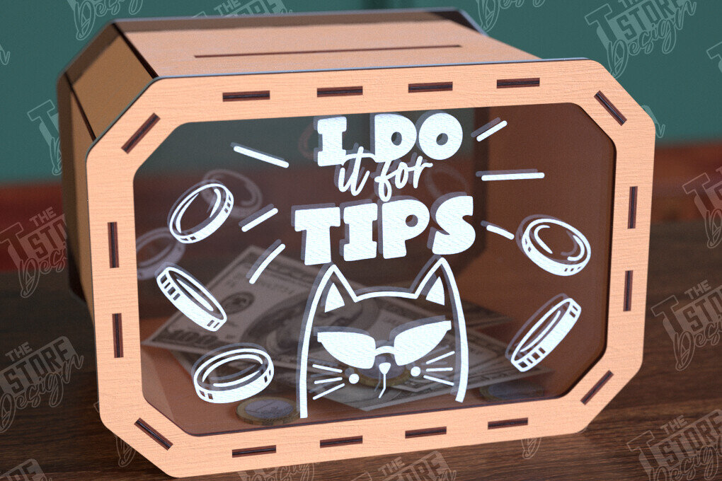 Intra απο ξύλο plywood 3mm-4mm πάχος – Tip Box Κοπή λέιζερ | Πρότυπο κουτιού χρημάτων Δίασταση  20x20 cm INTRAFABR-98591358