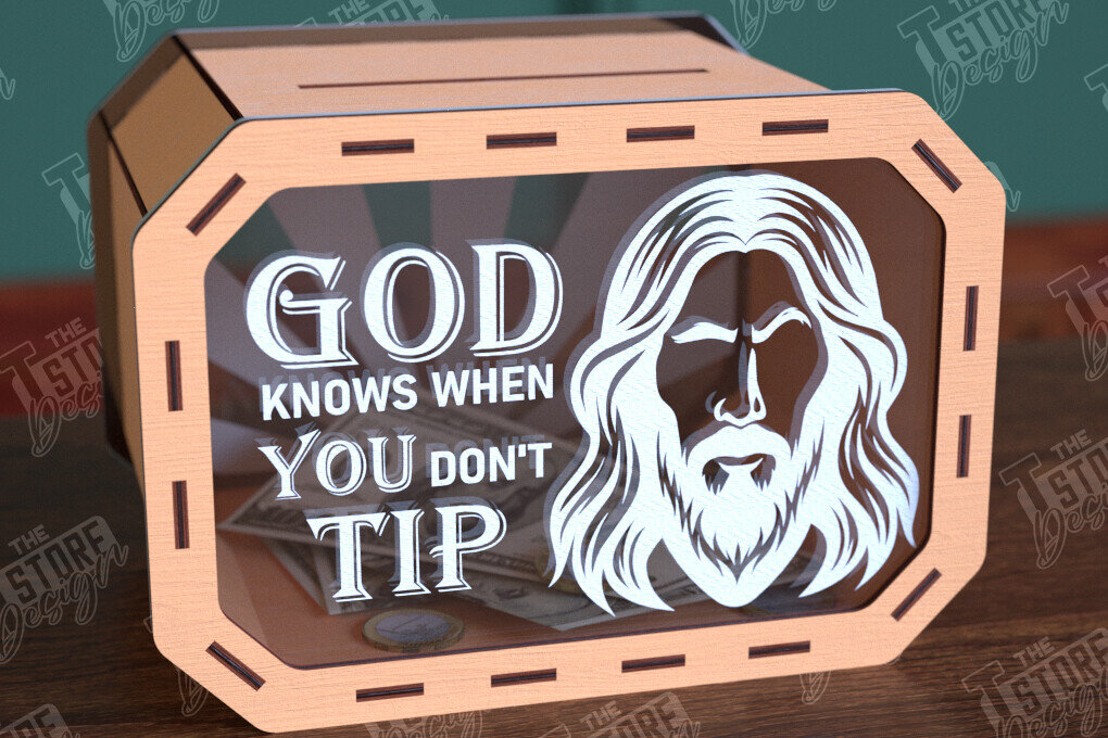 Intra απο ξύλο plywood 3mm-4mm πάχος – Tip Box Κοπή λέιζερ | Πρότυπο κουτιού χρημάτων Δίασταση  20x20 cm INTRAFABR-98591373