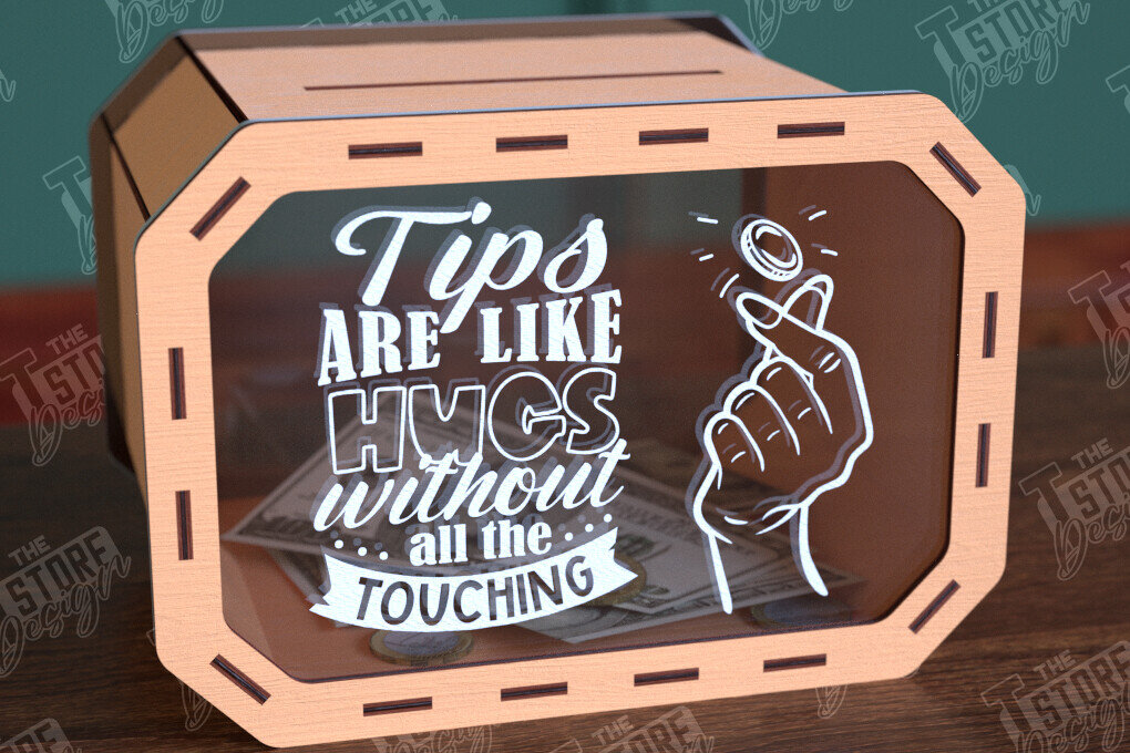 Intra απο ξύλο plywood 3mm-4mm πάχος – Tip Box Κοπή λέιζερ | Πρότυπο κουτιού χρημάτων Δίασταση  20x20 cm INTRAFABR-98591376