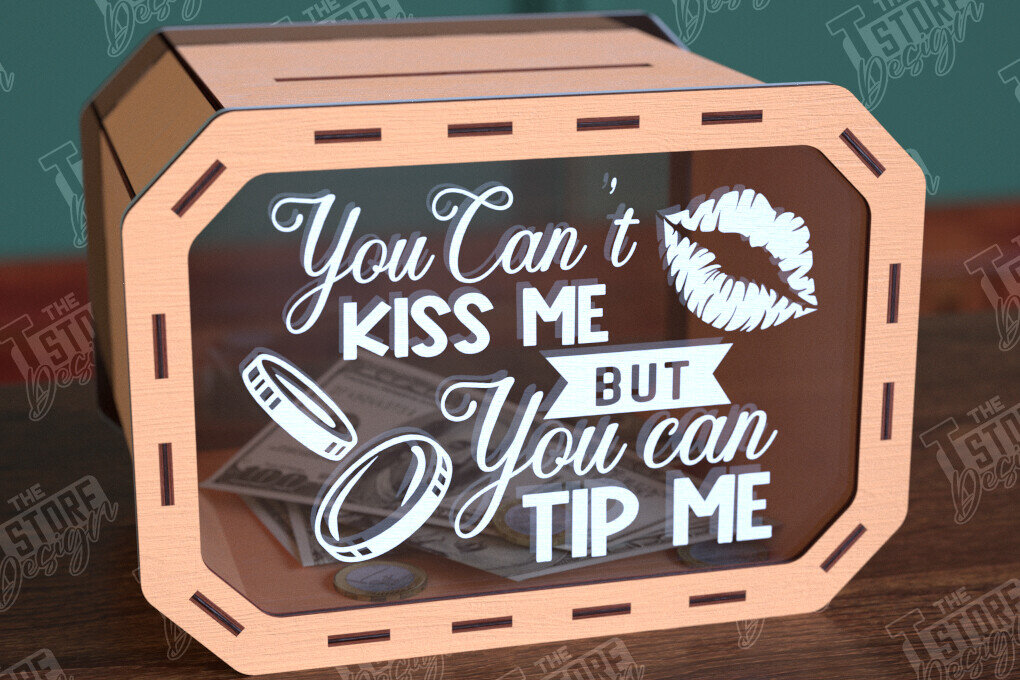 Intra απο ξύλο plywood 3mm-4mm πάχος – Tip Box Κοπή λέιζερ | Πρότυπο κουτιού χρημάτων Δίασταση  20x20 cm INTRAFABR-98591339