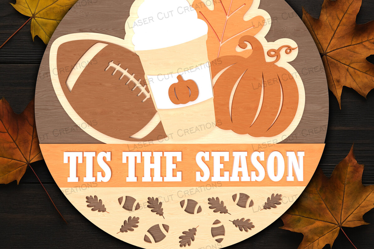 Intra απο ξύλο plywood 3mm-4mm πάχος – Είναι η εποχή του φθινοπώρου Δίασταση  20x20 cm INTRAFABR-125383187