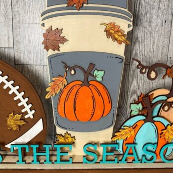 Intra απο ξύλο plywood 3mm-4mm πάχος – Αυτό είναι το Season Latte Football Laser Δίασταση  20x20 cm INTRAFABR-38013352 - Image 1