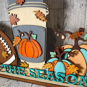 Intra απο ξύλο plywood 3mm-4mm πάχος – Αυτό είναι το Season Latte Football Laser Δίασταση  20x20 cm INTRAFABR-38013352 - Image 2