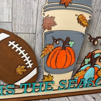 Intra απο ξύλο plywood 3mm-4mm πάχος – Αυτό είναι το Season Latte Football Laser Δίασταση  20x20 cm INTRAFABR-38013352 - Image 3