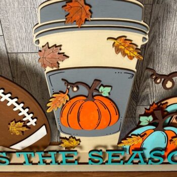 Intra απο ξύλο plywood 3mm-4mm πάχος – Αυτό είναι το Season Latte Football Laser Δίασταση  20x20 cm INTRAFABR-38013352 - Image 4