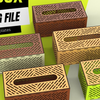 Intra απο ξύλο plywood 3mm-4mm πάχος – Tissue Box File Cut Laser,ting Δίασταση  20x20 cm INTRAFABR-107110572 - Image 2