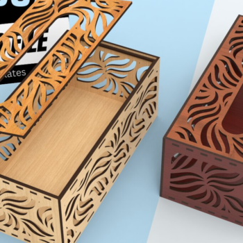 Intra απο ξύλο plywood 3mm-4mm πάχος – Αρχείο κοπής Laser Tissue Box, Αρχείο, Box Δίασταση  20x20 cm INTRAFABR-107244982 - Image 2