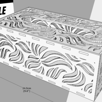 Intra απο ξύλο plywood 3mm-4mm πάχος – Αρχείο κοπής Laser Tissue Box, Αρχείο, Box Δίασταση  20x20 cm INTRAFABR-107244982 - Image 4