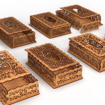 Intra απο ξύλο plywood 3mm-4mm πάχος – ΠακέτοTissue Box Δίασταση 20x20 cm INTRAFABR-81582564 - Image 1