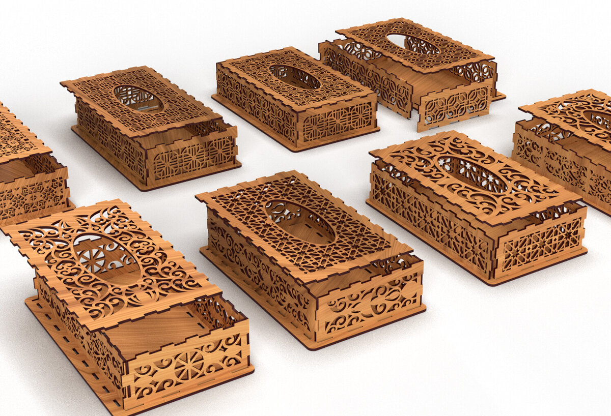 Intra απο ξύλο plywood 3mm-4mm πάχος – ΠακέτοTissue Box Δίασταση  20x20 cm INTRAFABR-81582564