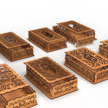 Intra απο ξύλο plywood 3mm-4mm πάχος – ΠακέτοTissue Box Δίασταση 20x20 cm INTRAFABR-81582564 - Image 2