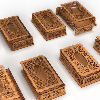 Intra απο ξύλο plywood 3mm-4mm πάχος – ΠακέτοTissue Box Δίασταση 20x20 cm INTRAFABR-81582564 - Image 3