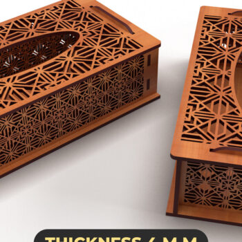 Intra απο ξύλο plywood 3mm-4mm πάχος – Tissue Box | Κουτί χαρτιού Δίασταση 20x20 cm INTRAFABR-88758889 - Image 1