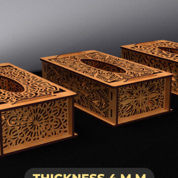 Intra απο ξύλο plywood 3mm-4mm πάχος – Tissue Box ,Tissue Box Set Δίασταση  20x20 cm INTRAFABR-89386145 - Image 1