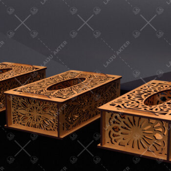 Intra απο ξύλο plywood 3mm-4mm πάχος – Tissue Box ,Tissue Box Set Δίασταση 20x20 cm INTRAFABR-89386145 - Image 2