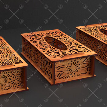 Intra απο ξύλο plywood 3mm-4mm πάχος – Tissue Box ,Tissue Box Set Δίασταση 20x20 cm INTRAFABR-89386541 - Image 3