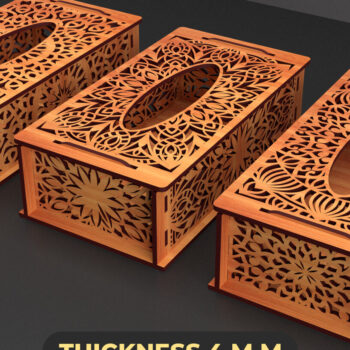 Intra απο ξύλο plywood 3mm-4mm πάχος – Tissue Box ,Tissue Box Set Δίασταση 20x20 cm INTRAFABR-89386705 - Image 2