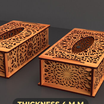 Intra απο ξύλο plywood 3mm-4mm πάχος – Tissue Box ,Tissue Box Set Δίασταση  20x20 cm INTRAFABR-89386884 - Image 1