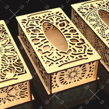 Intra απο ξύλο plywood 3mm-4mm πάχος – Tissue Box ,Tissue Box Set Δίασταση 20x20 cm INTRAFABR-88759209 - Image 3