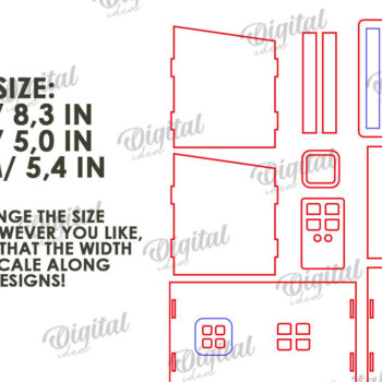 Intra απο ξύλο plywood 3mm-4mm πάχος – Tissue Box Κοπή Laser. Στήριγμα ιστού Δίασταση 20x20 cm INTRAFABR-116899736 - Image 3