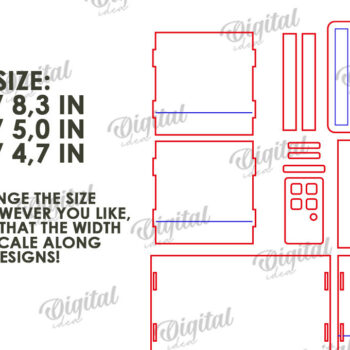 Intra απο ξύλο plywood 3mm-4mm πάχος – Tissue Box Κοπή Laser. Στήριγμα ιστού Δίασταση 20x20 cm INTRAFABR-116899811 - Image 3