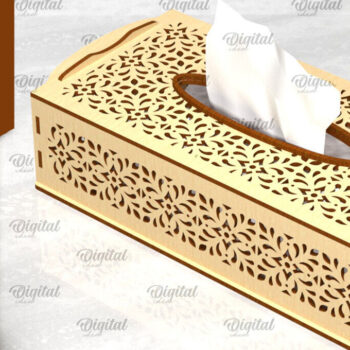 Intra απο ξύλο plywood 3mm-4mm πάχος – Ξύλινο κουτί χαρτομάντιλου Δίασταση  20x20 cm INTRAFABR-97965547 - Image 1