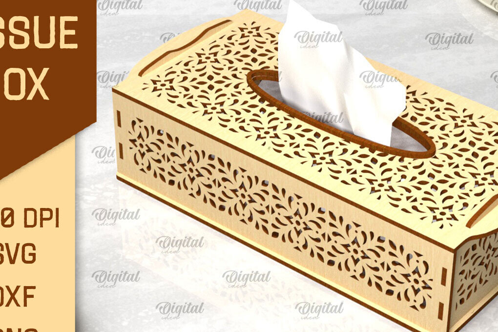 Intra απο ξύλο plywood 3mm-4mm πάχος – Ξύλινο κουτί χαρτομάντιλου Δίασταση  20x20 cm INTRAFABR-97965547