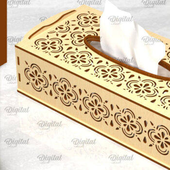 Intra απο ξύλο plywood 3mm-4mm πάχος – Ξύλινο κουτί χαρτομάντιλου Δίασταση 20x20 cm INTRAFABR-97965701 - Image 1