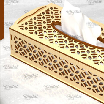 Intra απο ξύλο plywood 3mm-4mm πάχος – Ξύλινο κουτί χαρτομάντιλου Δίασταση 20x20 cm INTRAFABR-97965793 - Image 1