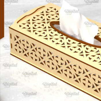 Intra απο ξύλο plywood 3mm-4mm πάχος – Ξύλινο κουτί χαρτομάντιλου Δίασταση  20x20 cm INTRAFABR-97965328 - Image 1