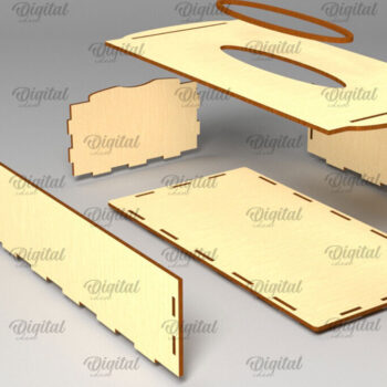 Intra απο ξύλο plywood 3mm-4mm πάχος – Ξύλινο κουτί χαρτομάντιλου Δίασταση  20x20 cm INTRAFABR-97965328 - Image 3