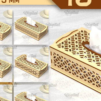 Intra απο ξύλο plywood 3mm-4mm πάχος – Ξύλινα κουτιά χαρτιού Δέσμη κοπής με λέιζερ Δίασταση  20x20 cm INTRAFABR-97967422 - Image 1