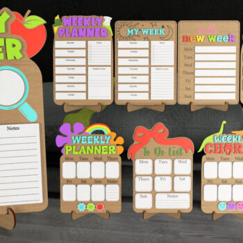 Intra απο ξύλο plywood 3mm-4mm πάχος – Πακέτο πίνακα εργασιών | Εβδομαδιαίος προγραμματιστής Δίασταση  20x20 cm INTRAFABR-112678965 - Image 1