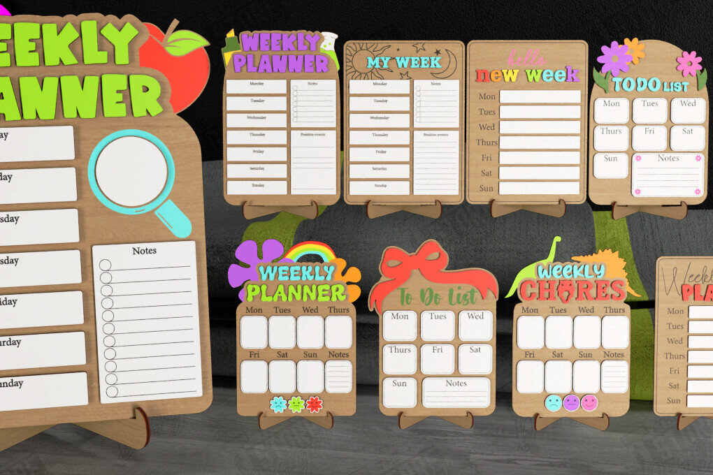 Intra απο ξύλο plywood 3mm-4mm πάχος – Πακέτο πίνακα εργασιών | Εβδομαδιαίος προγραμματιστής Δίασταση  20x20 cm INTRAFABR-112678965