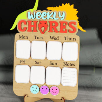 Intra απο ξύλο plywood 3mm-4mm πάχος – Πακέτο πίνακα εργασιών | Εβδομαδιαίος προγραμματιστής Δίασταση  20x20 cm INTRAFABR-112678965 - Image 2