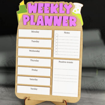 Intra απο ξύλο plywood 3mm-4mm πάχος – Πακέτο πίνακα εργασιών | Εβδομαδιαίος προγραμματιστής Δίασταση  20x20 cm INTRAFABR-112678965 - Image 6