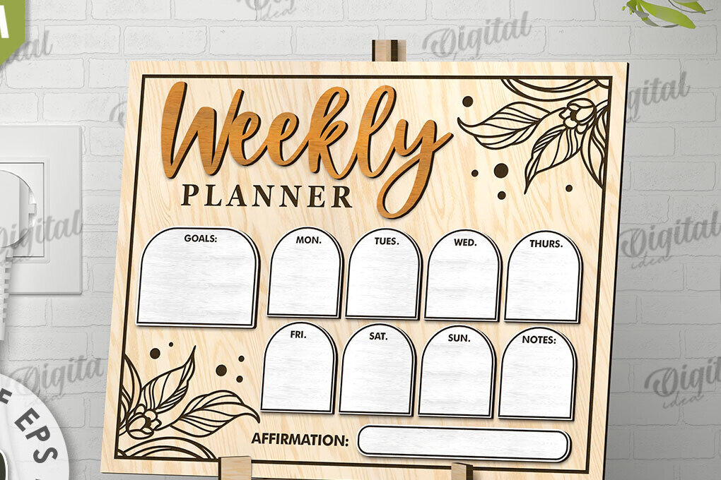 Intra απο ξύλο plywood 3mm-4mm πάχος – To Do List Σχεδιασμός κοπής με λέιζερ σανίδας Δίασταση  20x20 cm INTRAFABR-108836235