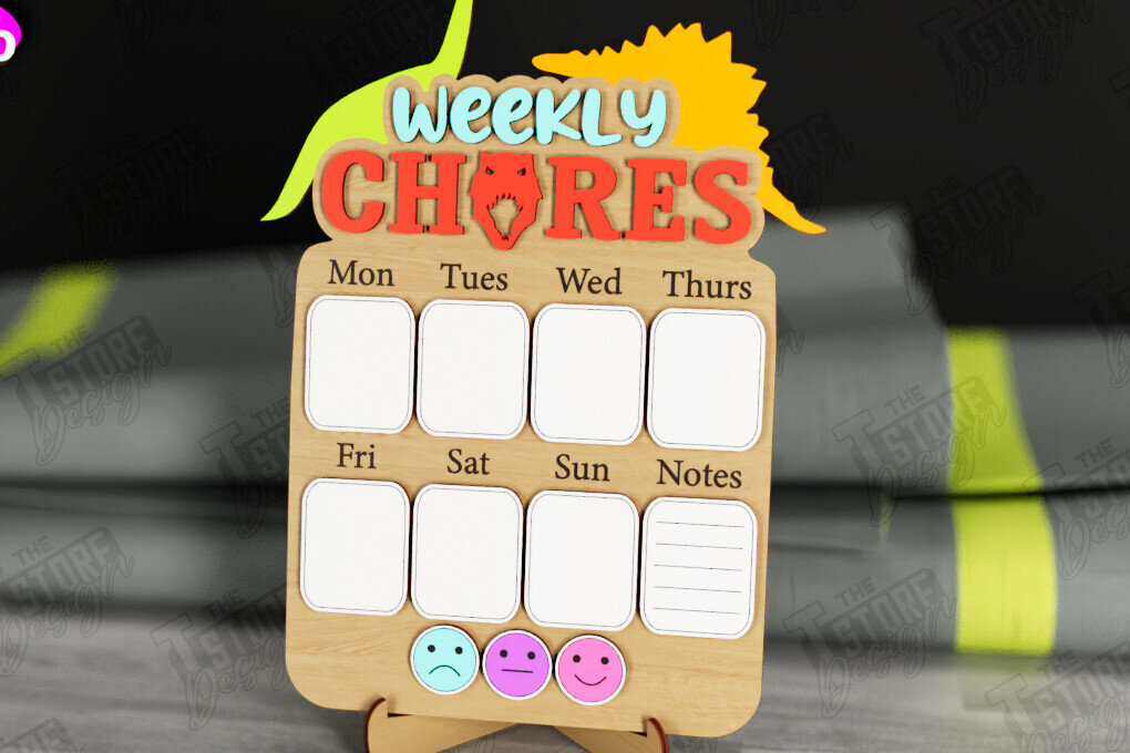 Intra απο ξύλο plywood 3mm-4mm πάχος – To Do List Board | Εβδομαδιαίος προγραμματιστής | CNC Δίασταση  20x20 cm INTRAFABR-112678748