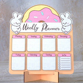 Intra απο ξύλο plywood 3mm-4mm πάχος – To Do List Board | Εβδομαδιαίος προγραμματιστής | CNC Δίασταση 20x20 cm INTRAFABR-112625767 - Image 1