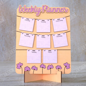 Intra απο ξύλο plywood 3mm-4mm πάχος – To Do List Board | Εβδομαδιαίος προγραμματιστής | CNC Δίασταση 20x20 cm INTRAFABR-112625769 - Image 1