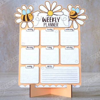 Intra απο ξύλο plywood 3mm-4mm πάχος – To Do List Board | Εβδομαδιαίος προγραμματιστής | CNC Δίασταση 20x20 cm INTRAFABR-112625776 - Image 1