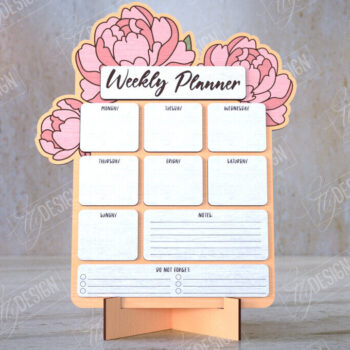 Intra απο ξύλο plywood 3mm-4mm πάχος – To Do List Board | Εβδομαδιαίος προγραμματιστής | CNC Δίασταση 20x20 cm INTRAFABR-112625749 - Image 1