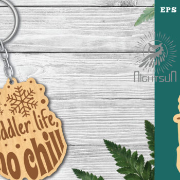 Intra απο ξύλο plywood 3mm-4mm πάχος – Toddler Life, No Chill Δίασταση 20x20 cm INTRAFABR-118403357 - Image 1