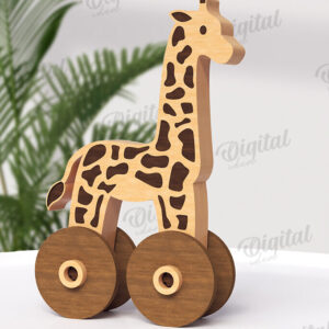 Intra απο ξύλο plywood 3mm-4mm πάχος – Παιχνίδι για νήπια με ρόδες Δίασταση  20x20 cm INTRAFABR-122195231